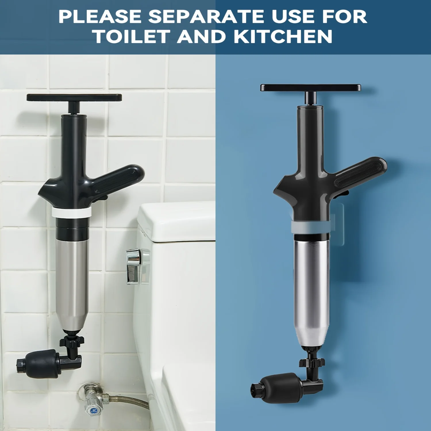 Stainless Steel Power Plunger - Effortlessly Clear Sink, Bathroom & Floor Drain Blockages - Durable, Multipurpose Plumbing Tool
Stainless Steel Power Plunger - Effortlessly Clear Sink, Bathroom & Floor Drain Blockages - Durable, Multipurpose Plumbing Tool