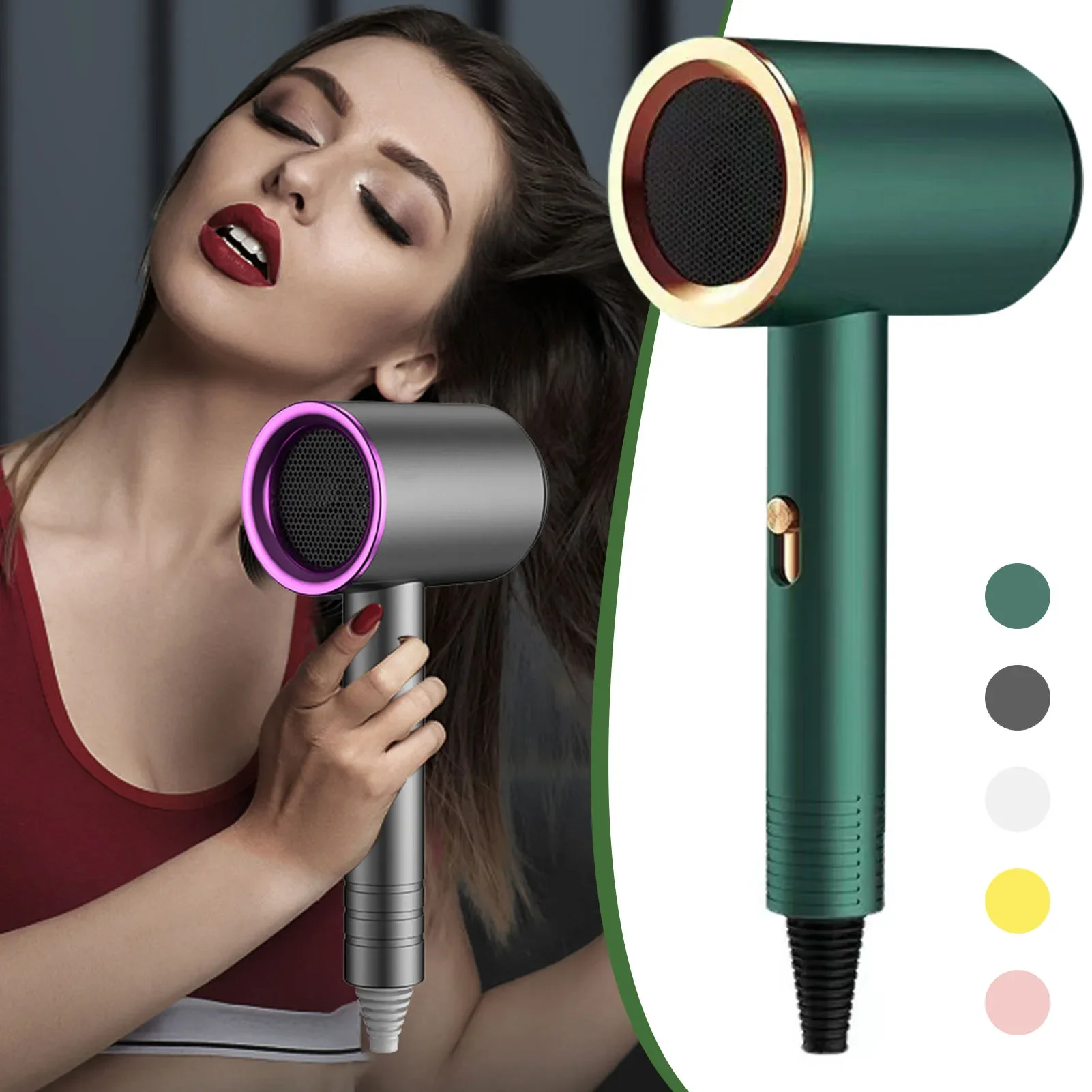 New High-Speed Hair Dryer 800W High-Power Negative Ion Ultra Silent Recommended Professional Hair Dryer For Home Hair Salons
New High-Speed Hair Dryer 800W High-Power Negative Ion Ultra Silent Recommended Professional Hair Dryer For Home Hair Salons