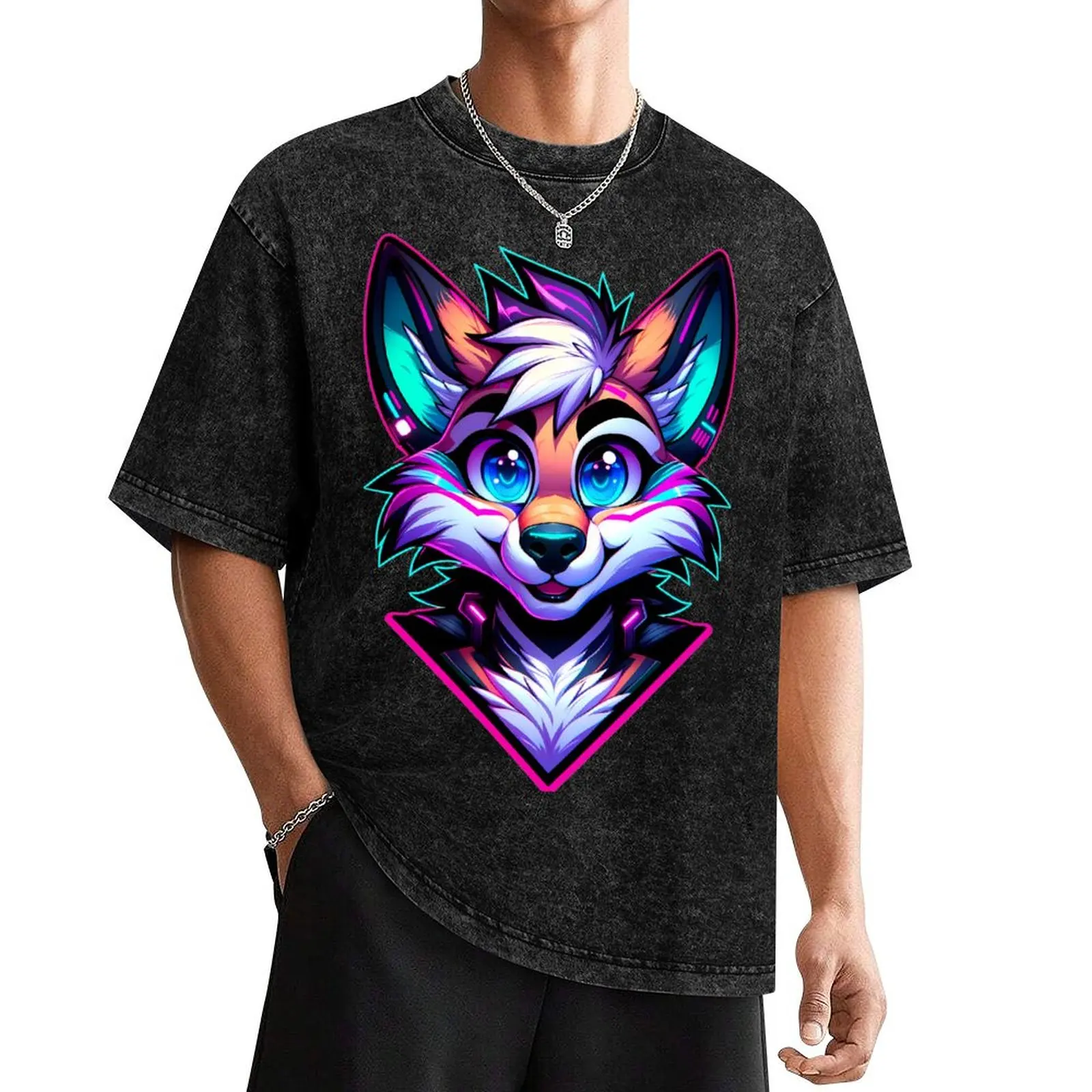 Cyberpunk Neon Furry Anthro Fox T-Shirt Man t-shirt for a boy t shirts for men pack
Cyberpunk Neon Furry Anthro Fox T-Shirt Man t-shirt for a boy t shirts for men pack