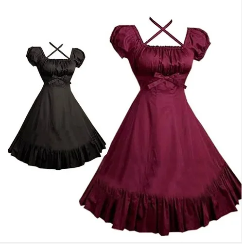 (LLT063) Beautiful Gothic Lolita Dress Short-sleeve Shirt Dress for Women Cosplay Costumes Retro Dresses Customized
(LLT063) Beautiful Gothic Lolita Dress Short-sleeve Shirt Dress for Women Cosplay Costumes Retro Dresses Customized