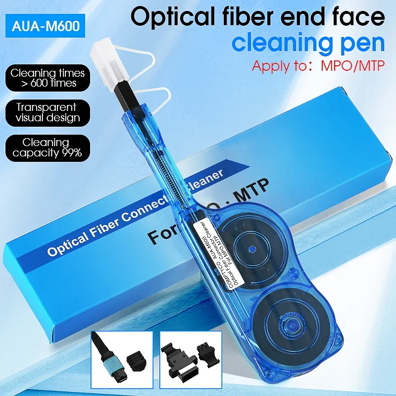 Fiber Optic Pen for MPO & MTP Connector Fiber End Faces One Click Cleaner Fiber Optic Cleaning Pen 600+ Cleans
Fiber Optic Pen for MPO & MTP Connector Fiber End Faces One Click Cleaner Fiber Optic Cleaning Pen 600+ Cleans