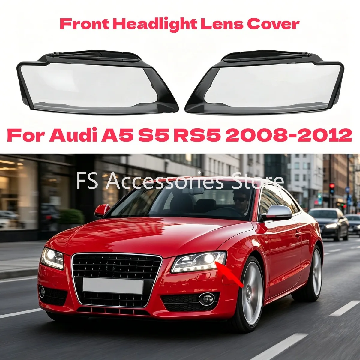 For Audi A5 S5 RS5 2008-2012 L/R Side Front Headlight Cover Transparent Shade Lampshade Headlamp Shell Lens 8T0941004AM
For Audi A5 S5 RS5 2008-2012 L/R Side Front Headlight Cover Transparent Shade Lampshade Headlamp Shell Lens 8T0941004AM