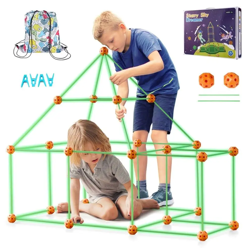 Tent Fort Building Kit in the Dark STEM Construction Toy Educational Gift for kids 85Pcs
Tent Fort Building Kit in the Dark STEM Construction Toy Educational Gift for kids 85Pcs
