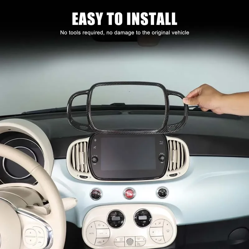 For Fiat 500 2021-2023 Car Central Control AC Air Outlet Panel Frame Real Carbon Fiber Cover Trim Interior Car Accessories
For Fiat 500 2021-2023 Car Central Control AC Air Outlet Panel Frame Real Carbon Fiber Cover Trim Interior Car Accessories