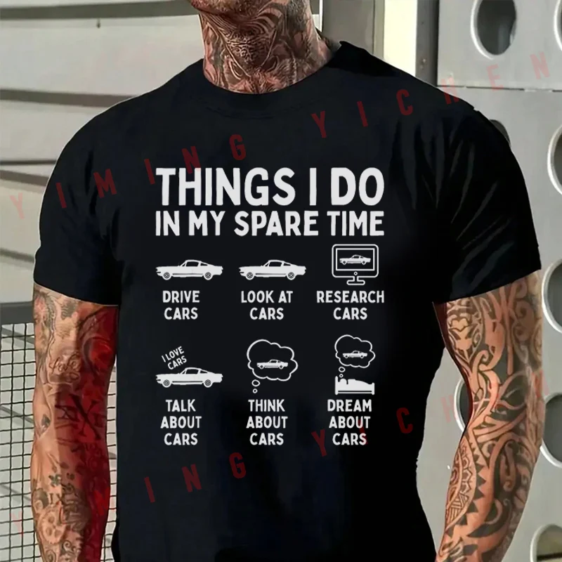 Men High Quality Funny Cotton Moto T-shirt Funny Car Things I Do In My Spare Time Tshirt Casual O-neck Men Hip Hop Tees
Men High Quality Funny Cotton Moto T-shirt Funny Car Things I Do In My Spare Time Tshirt Casual O-neck Men Hip Hop Tees