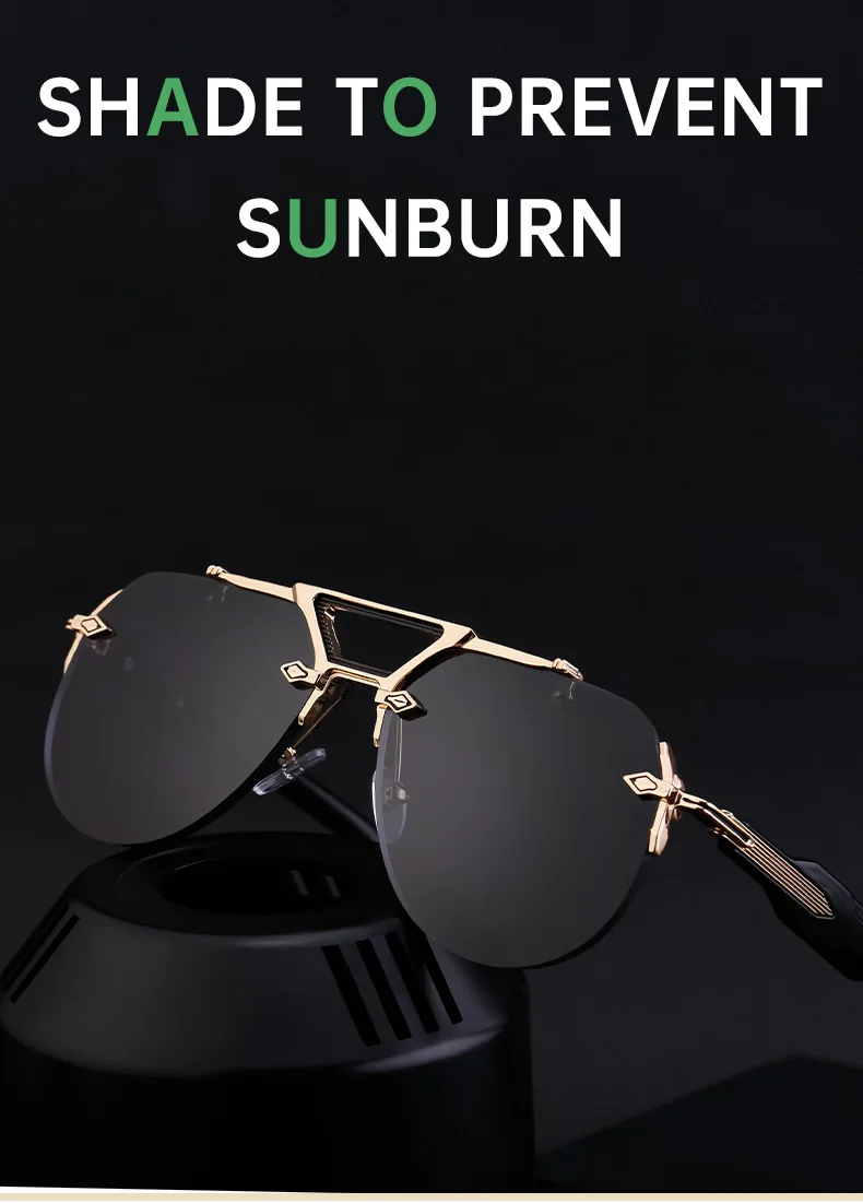 Vintage Pilot Sunglasses for Men and Women: Stainless Steel Frame, Retro Punk Style for Outdoor and Casual Use, Perfect Gif
Vintage Pilot Sunglasses for Men and Women: Stainless Steel Frame, Retro Punk Style for Outdoor and Casual Use, Perfect Gif