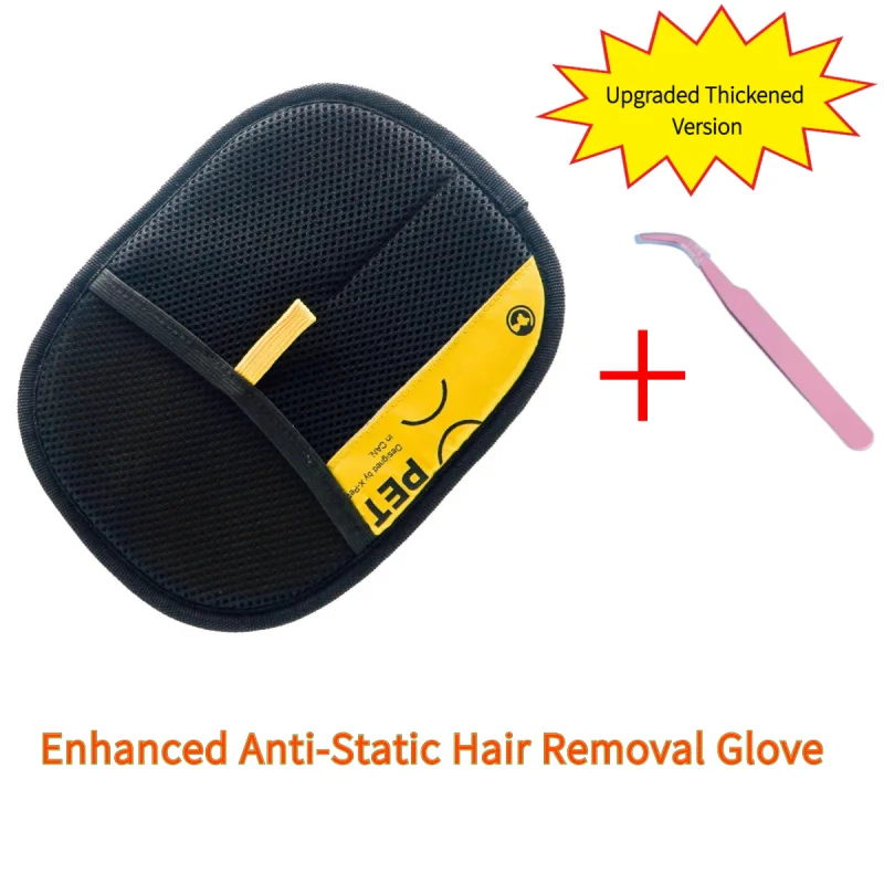 Electrostatic Pet Hair Remover Gloves for Cats Dogs Upgrade Reusable Washable Grooming Glove with Two-Way Brush
Electrostatic Pet Hair Remover Gloves for Cats Dogs Upgrade Reusable Washable Grooming Glove with Two-Way Brush