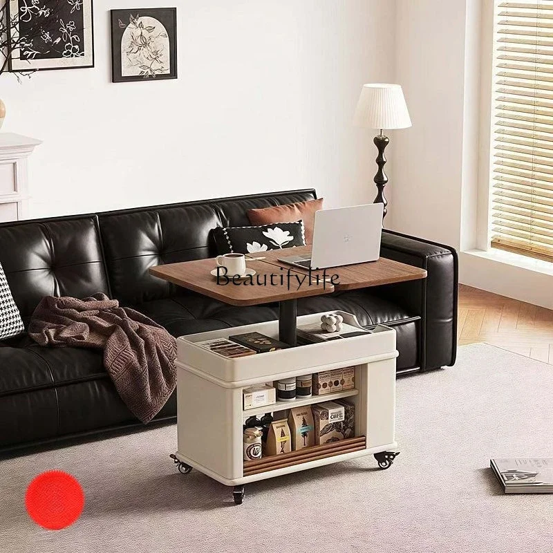 09*Mobile folding coffee table lifting solid wood living room walnut multi-functional cart
09*Mobile folding coffee table lifting solid wood living room walnut multi-functional cart