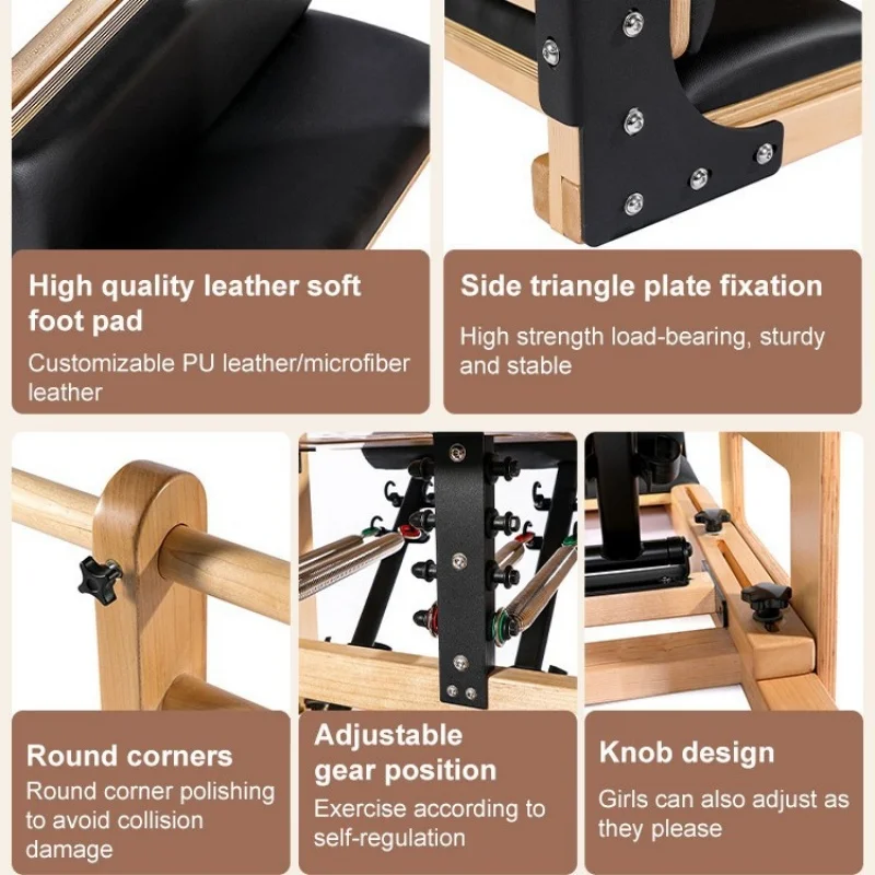 Multifunctional Pilates Ladder Bucket Chair 2 in1,Adjustable Foot Bar Yoga Pilates Body Shaping Exercise Equipment (customized)
Multifunctional Pilates Ladder Bucket Chair 2 in1,Adjustable Foot Bar Yoga Pilates Body Shaping Exercise Equipment (customized)