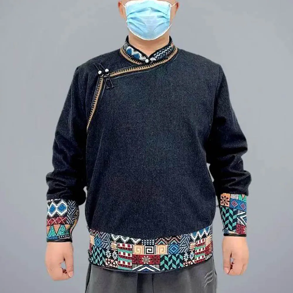 Мужская осенняя рубашка на пуговицах, повседневная рубашка с тотемом, этническая повседневная универсальная лоскутная традиция, топ с длинными рукавами, мужская одежда, новинка 2023 года
Мужская осенняя рубашка на пуговицах, повседневная рубашка с тотемом, этническая повседневная универсальная лоскутная традиция, топ с длинными рукавами, мужская одежда, новинка 2023 года