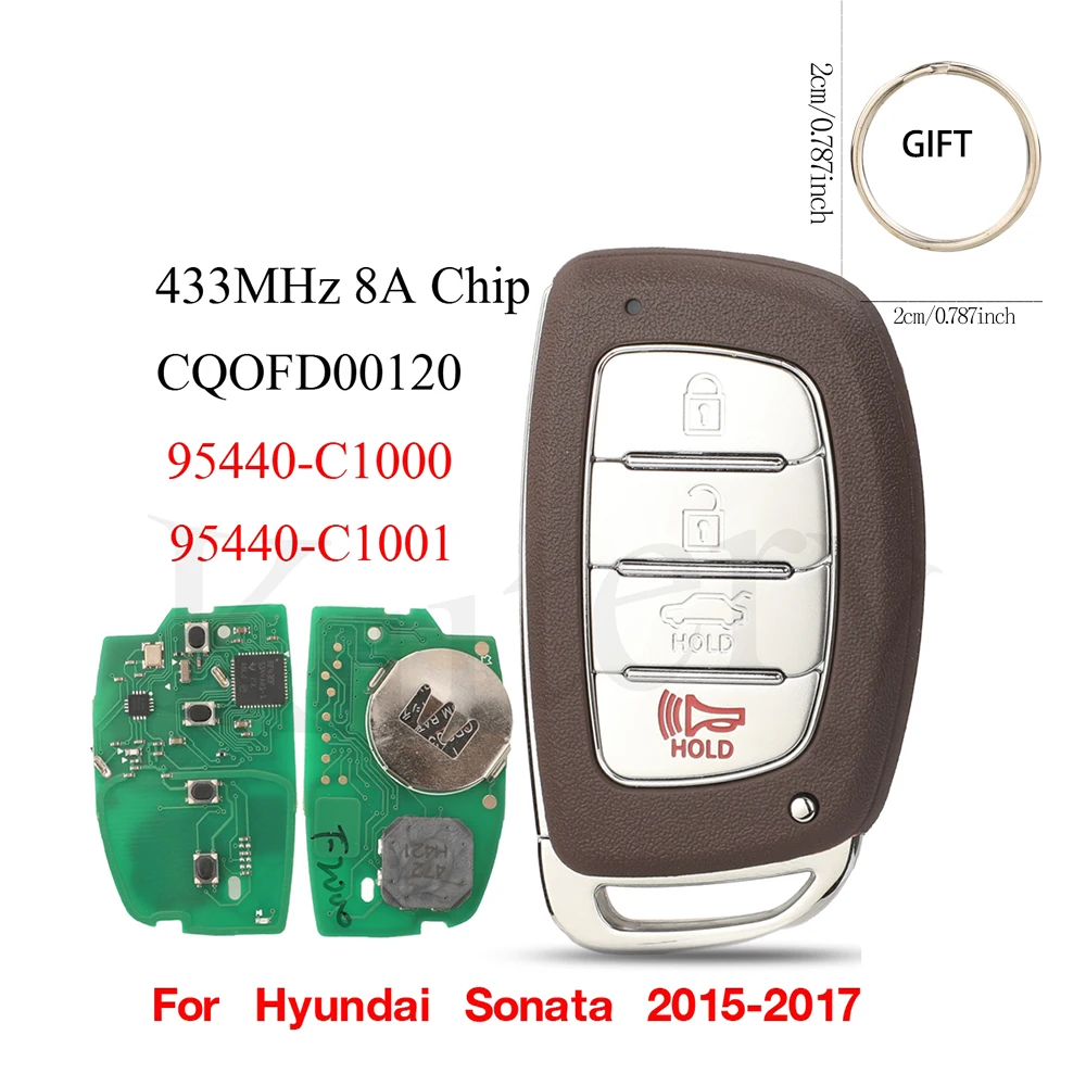 jingyuqin 433MHz 8AChip Smart Remote Car Key 95440-C1001 95440-C1000NNA 95440-C1000 For Hyundai Sonata 2015 2016 2017 GIFT
jingyuqin 433MHz 8AChip Smart Remote Car Key 95440-C1001 95440-C1000NNA 95440-C1000 For Hyundai Sonata 2015 2016 2017 GIFT