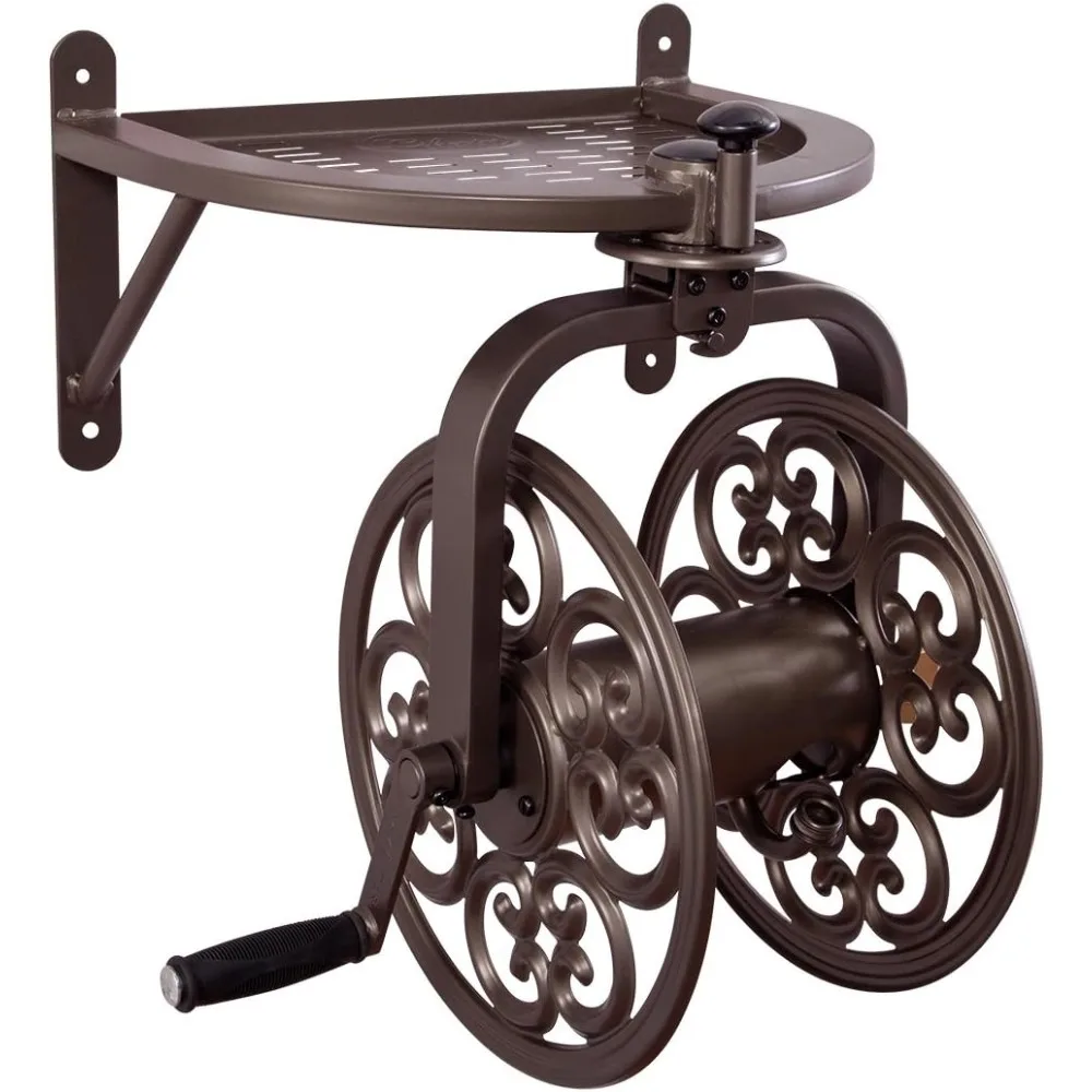 710 Navigator Rotating Garden Hose Reel, Holds 125-Feet of 5/8-Inch Hose - Bronze
710 Navigator Rotating Garden Hose Reel, Holds 125-Feet of 5/8-Inch Hose - Bronze
