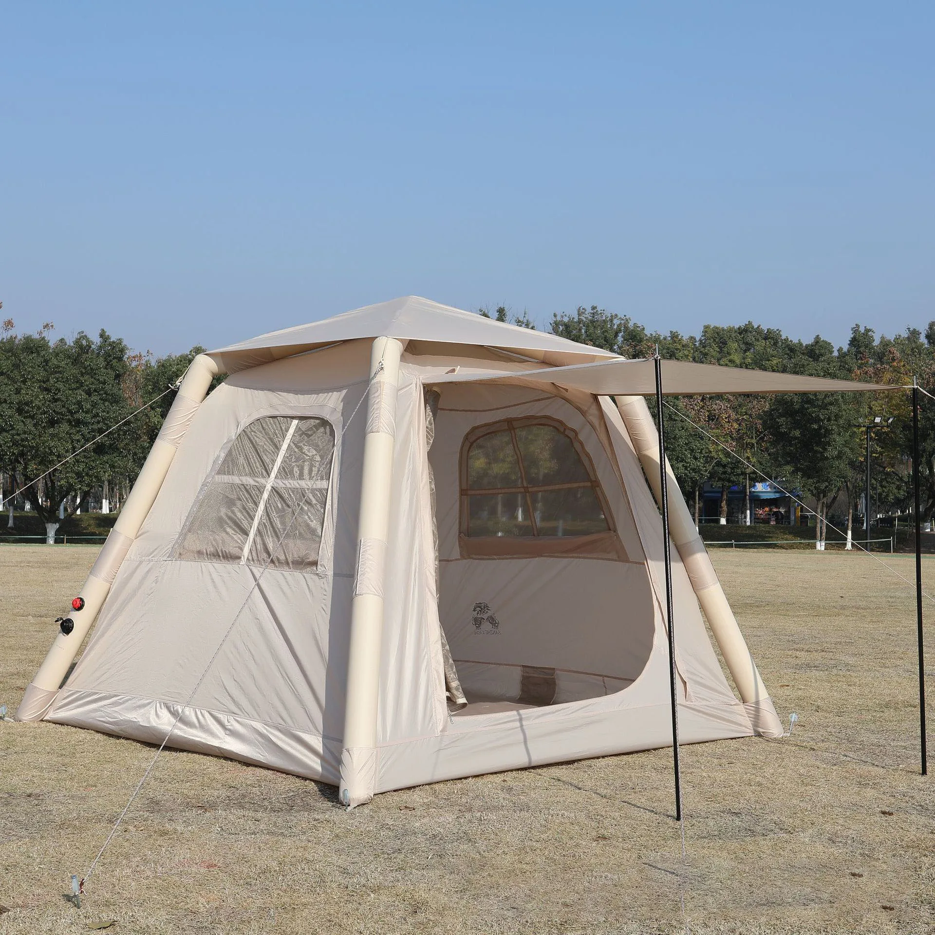 Inflatable camping, quick opening tent, outdoor sunshade, sun protection, rainproof, foldable portable travel equipment
Inflatable camping, quick opening tent, outdoor sunshade, sun protection, rainproof, foldable portable travel equipment