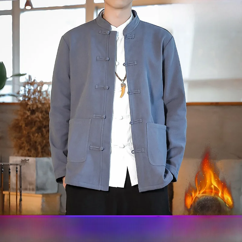 New Chinese Sle Casual Retro Tang Suit Cotton irt Men's Long Sve Loose Stand Collar Zhongan Coat Fce Lined Breath...
New Chinese Sle Casual Retro Tang Suit Cotton irt Men's Long Sve Loose Stand Collar Zhongan Coat Fce Lined Breath...