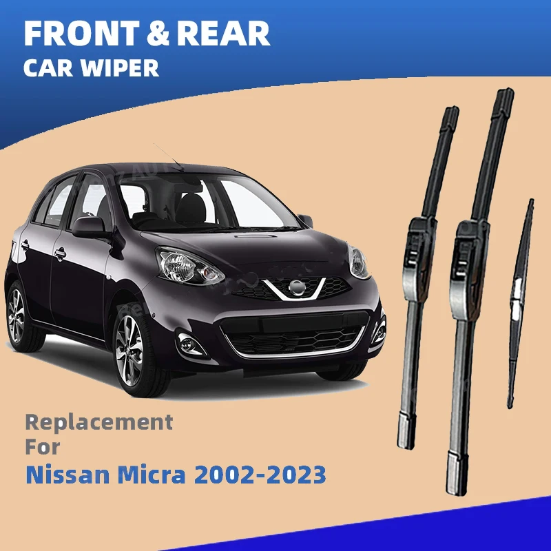 LHD Front Rear Windshield Wiper Blade For Nissan Micra March K12 K13 K14 2002-2023 Windscreen Accessories 2002 2007 2010 2015
LHD Front Rear Windshield Wiper Blade For Nissan Micra March K12 K13 K14 2002-2023 Windscreen Accessories 2002 2007 2010 2015