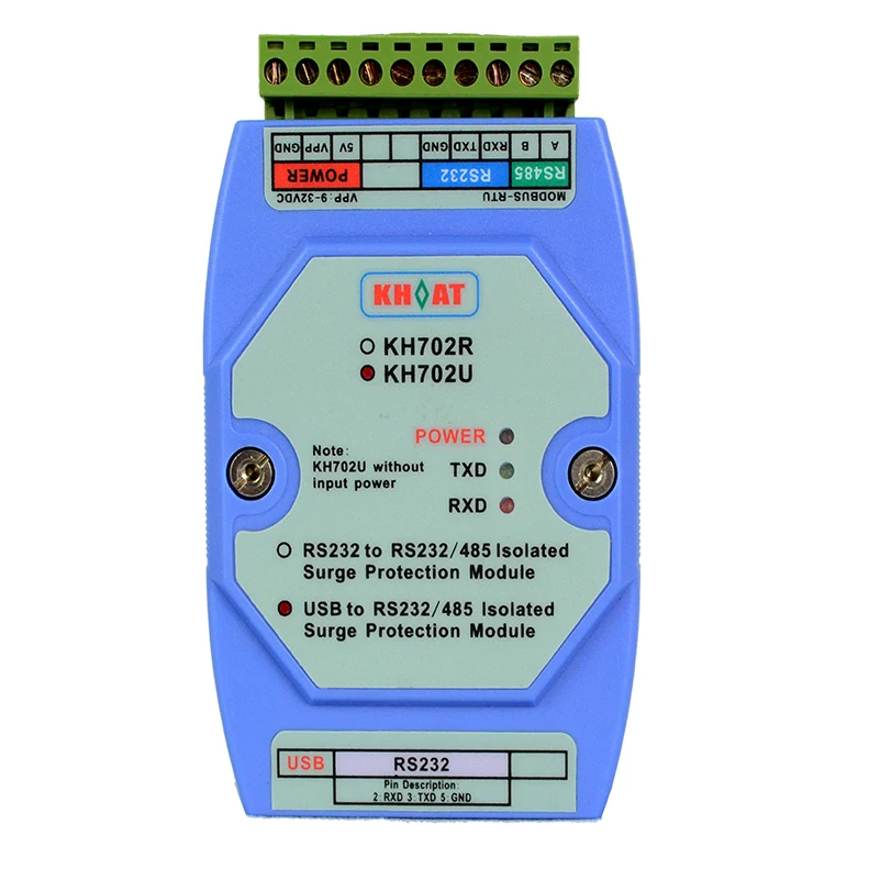 KEHAO KH702R Bidirectional Transmission Communicator Active Optical Isolator RS485 to RS232 Communication Converter
KEHAO KH702R Bidirectional Transmission Communicator Active Optical Isolator RS485 to RS232 Communication Converter