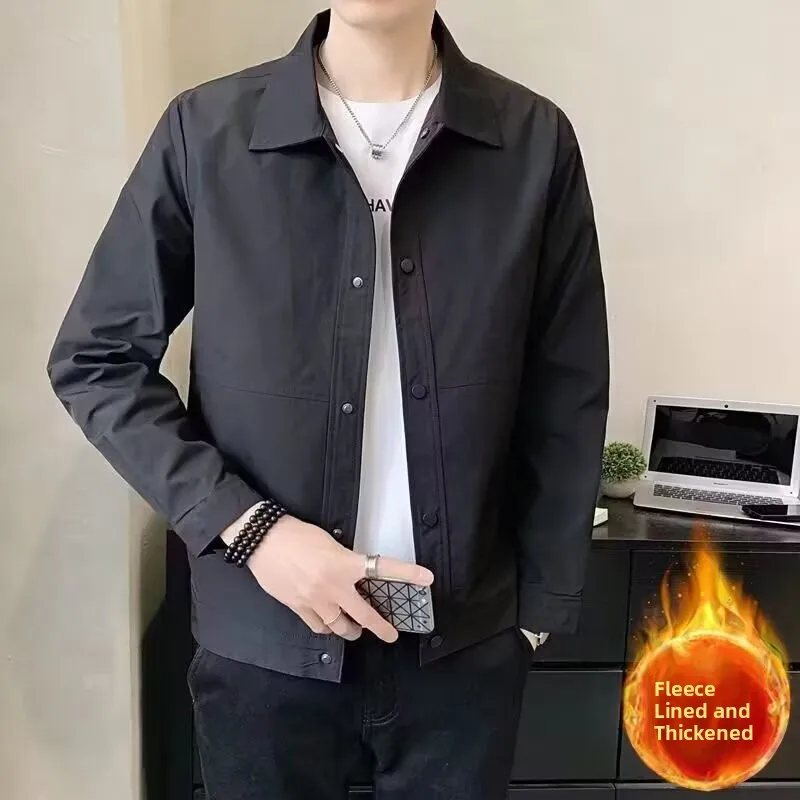 Men's Faion Busin Casual Fce Lined Jaet Pure Color All Match Autumn Winter Thiened Stand Fit Korean Sle Coat
Men's Faion Busin Casual Fce Lined Jaet Pure Color All Match Autumn Winter Thiened Stand Fit Korean Sle Coat