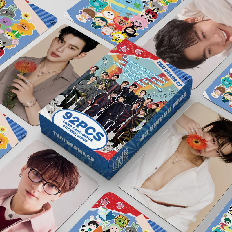 92pcs GMMTV New Album Photocards Stickers Kpop Merch Lomo Cards Set Fans Collection Cards Gifts
92pcs GMMTV New Album Photocards Stickers Kpop Merch Lomo Cards Set Fans Collection Cards Gifts