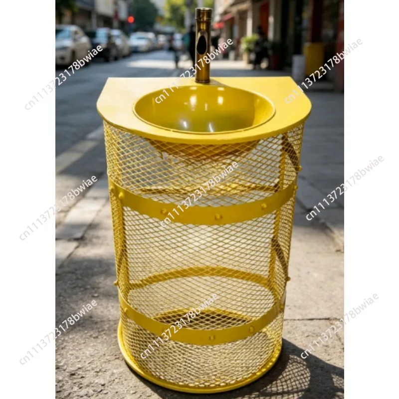 Retro Industrial Style Creative Art Pillar Sink Colorful Personality Floor Standing Washbasin
Retro Industrial Style Creative Art Pillar Sink Colorful Personality Floor Standing Washbasin