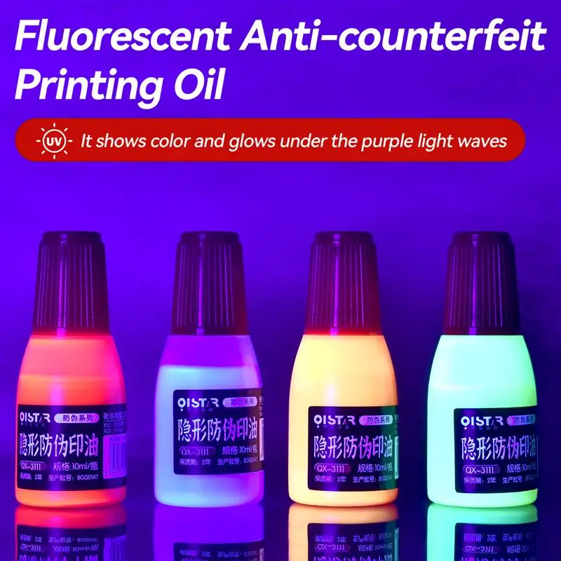 10 мл оранжево-желтые фиолетово-красные чернила для печати с уплотнением, невидимые УФ-защиты от подделок для бумаги, счета, пластика, кожи, дерева, металла
10 мл оранжево-желтые фиолетово-красные чернила для печати с уплотнением, невидимые УФ-защиты от подделок для бумаги, счета, пластика, кожи, дерева, металла