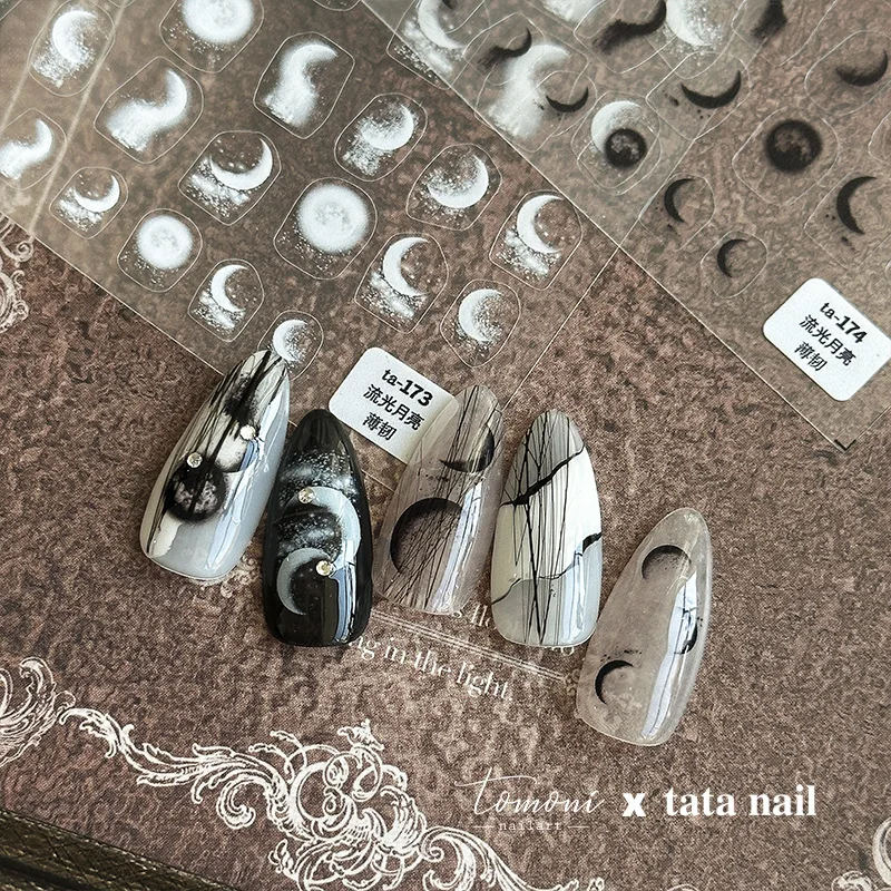 Black And White Streamer Moon High Quality Thin And Tough Nail Sticker Nail Art Decal Design Manicure Tool TA-173
Black And White Streamer Moon High Quality Thin And Tough Nail Sticker Nail Art Decal Design Manicure Tool TA-173