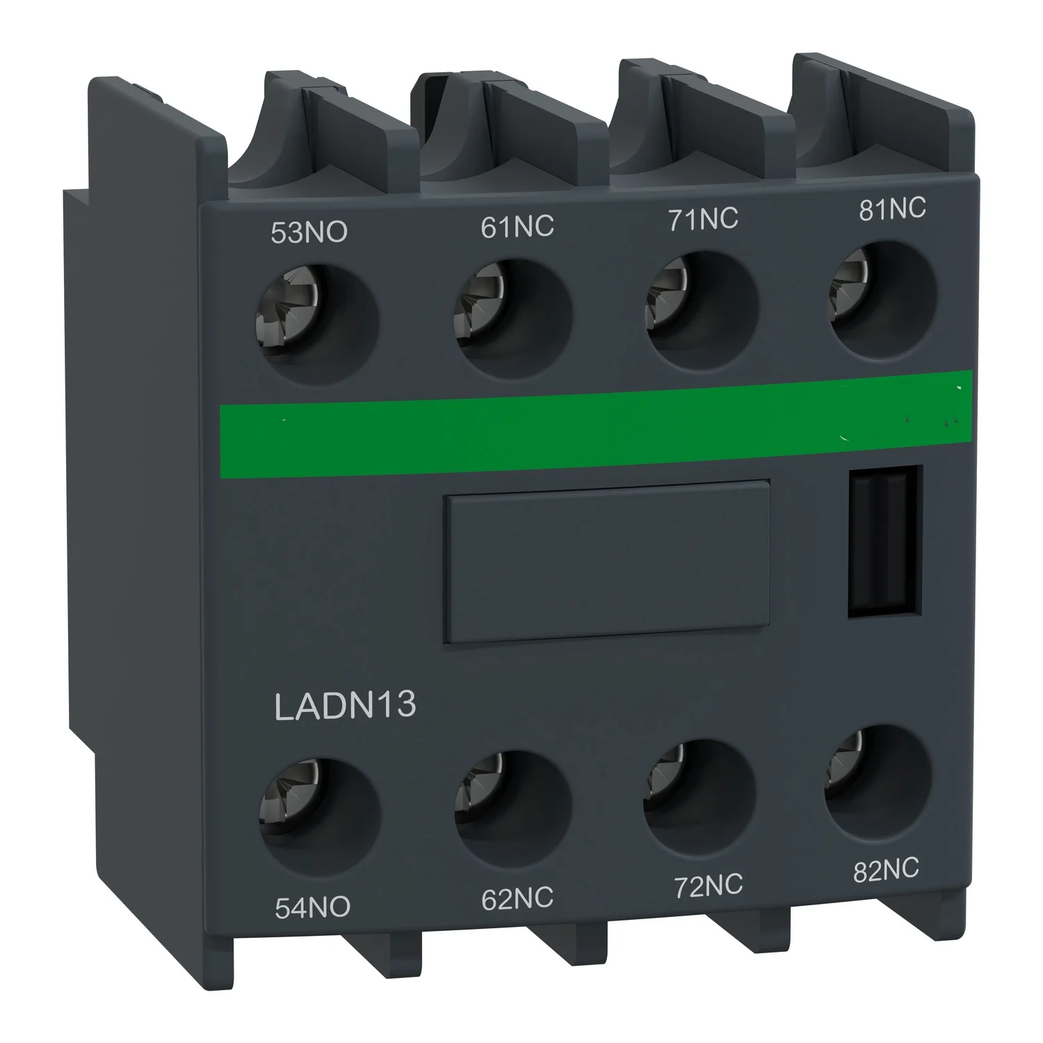 LADN13 LAD-N13 Auxiliary contact block, TeSys D, 1NO + 3NC, front mounting, screw clamp terminals
LADN13 LAD-N13 Auxiliary contact block, TeSys D, 1NO + 3NC, front mounting, screw clamp terminals