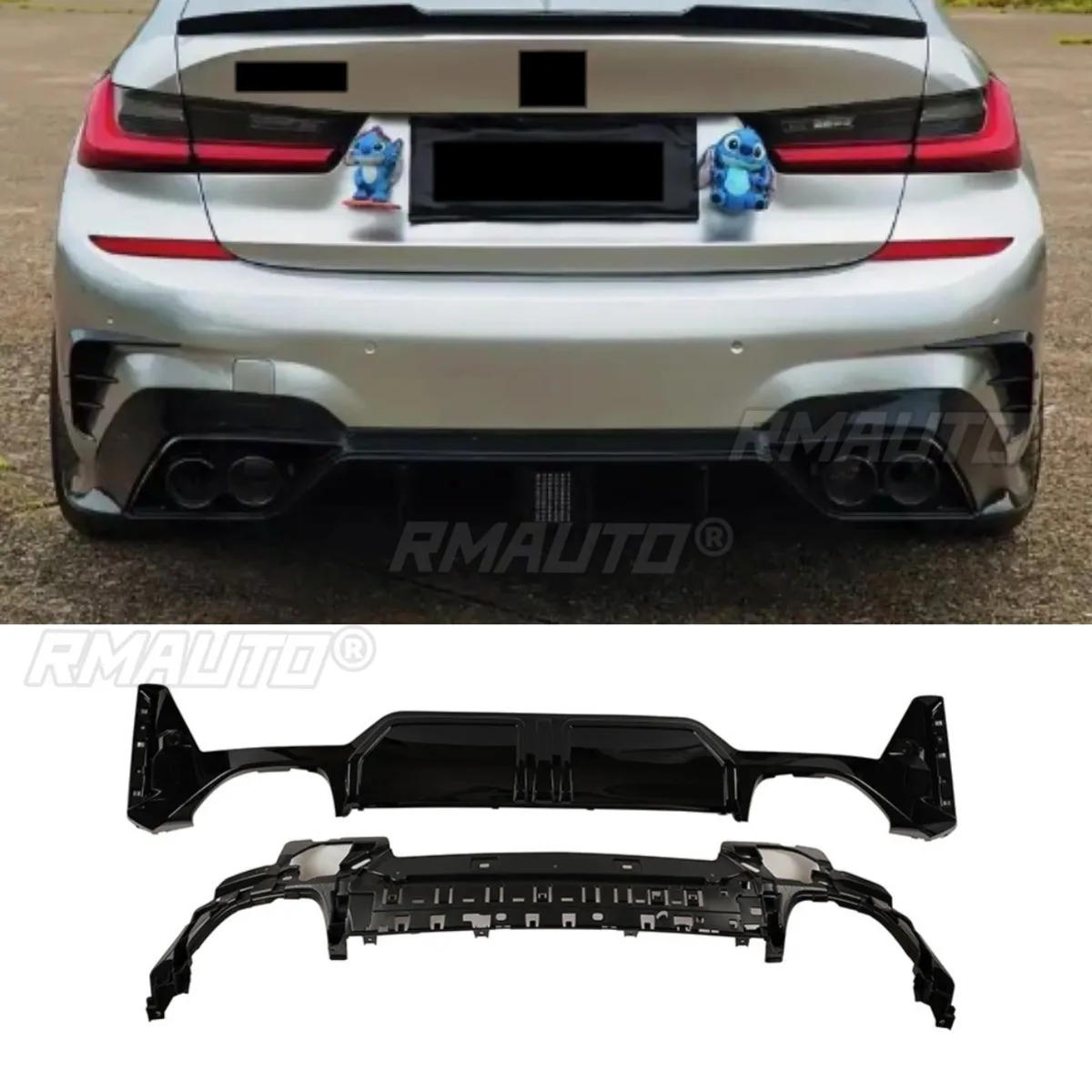 Car Rear Bumper Lip Diffuser Spoiler Glossy Black Modification Part for BMW 3 Series G20 G28 to M340i 2023+ Car Accessories
Car Rear Bumper Lip Diffuser Spoiler Glossy Black Modification Part for BMW 3 Series G20 G28 to M340i 2023+ Car Accessories