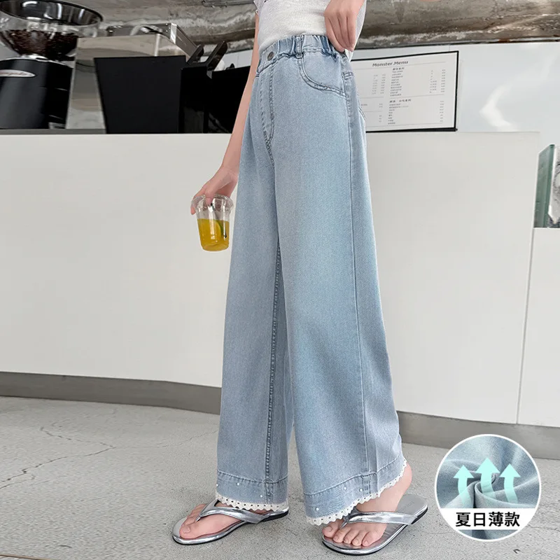 Kids pants wide leg for Girls jeans Summer 2025 New Children's Casual Loose Wide-leg
Kids pants wide leg for Girls jeans Summer 2025 New Children's Casual Loose Wide-leg