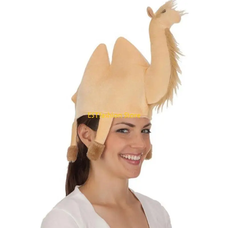 Y5GC 3D Camelidae Hat Music Festival Caps Novelty Animal Headgear for Theme Party
Y5GC 3D Camelidae Hat Music Festival Caps Novelty Animal Headgear for Theme Party