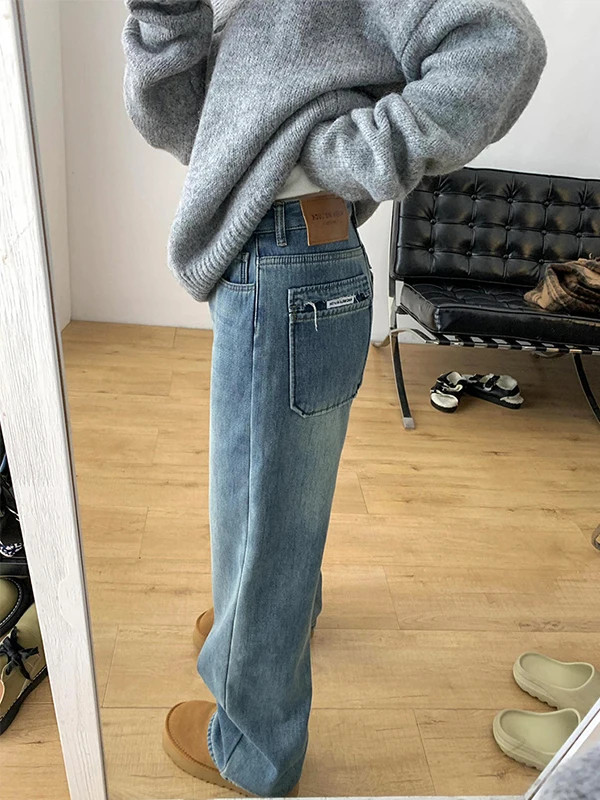 plus Size Women's Vintage High Waist Loose Straight Leg Jeans ape Body Slim Fit Wide Leg Narrow Version Denim Pants
plus Size Women's Vintage High Waist Loose Straight Leg Jeans ape Body Slim Fit Wide Leg Narrow Version Denim Pants