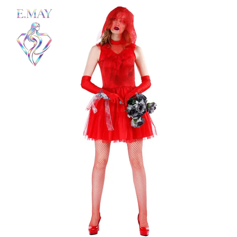 Halloween Performance Costume Bride Makeup Adult Dance Show Role Play Red Witch Traditional Chinese Stage Costume
Halloween Performance Costume Bride Makeup Adult Dance Show Role Play Red Witch Traditional Chinese Stage Costume