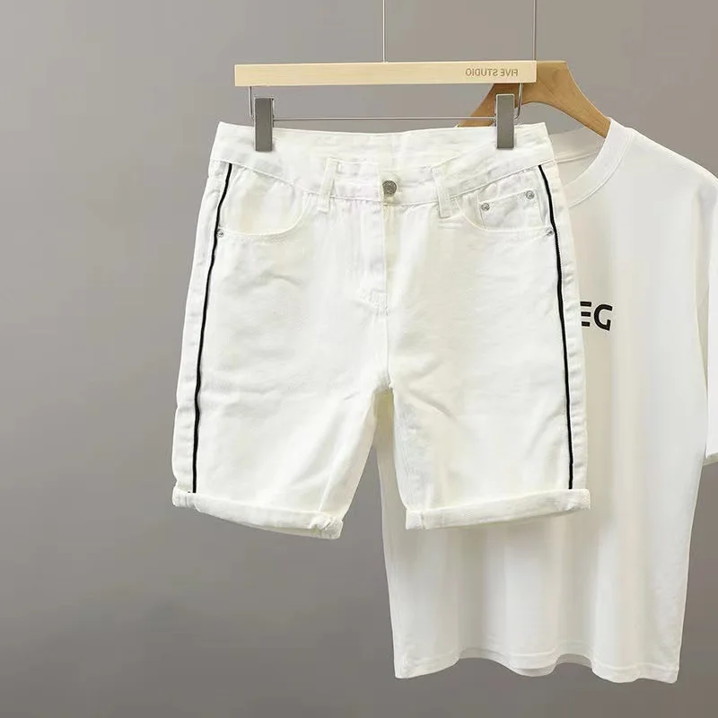 Summer New Sle Men's Slim Fit Color Blo ort Jeans Casual Faion Trend Five-Point Pants mid Waist Zipper Straight Leg
Summer New Sle Men's Slim Fit Color Blo ort Jeans Casual Faion Trend Five-Point Pants mid Waist Zipper Straight Leg