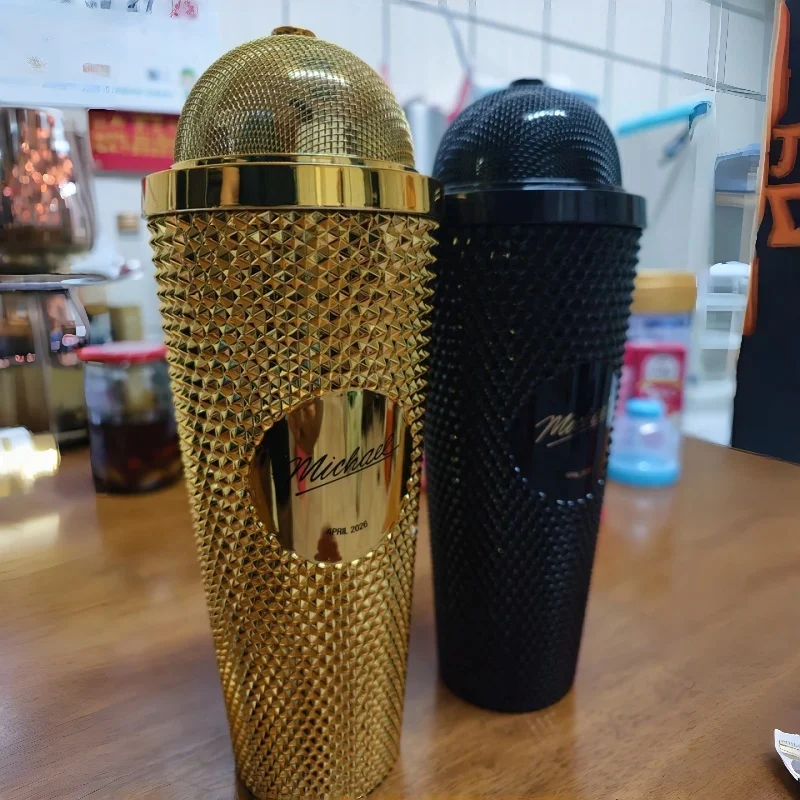 Hot Seller Michael Jackson Water Cup Microphone-Shaped Cold Water Cup Creative Collectible Gift Boxed
Hot Seller Michael Jackson Water Cup Microphone-Shaped Cold Water Cup Creative Collectible Gift Boxed