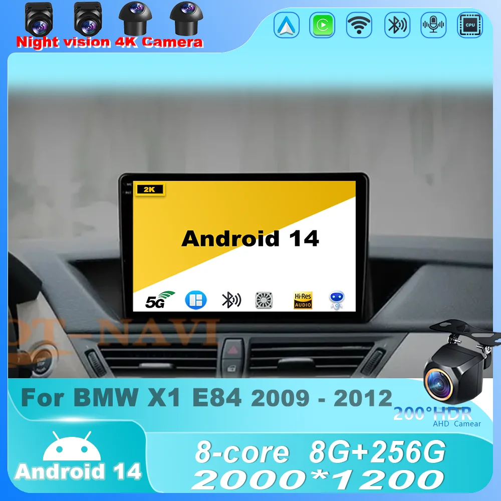 Car Radio For BMW X1 E84 2009 - 2012 Android 14 Multimedia Player Stereo Navigation GPS HDR Screen Wireless Carplay Head Unit BT
Car Radio For BMW X1 E84 2009 - 2012 Android 14 Multimedia Player Stereo Navigation GPS HDR Screen Wireless Carplay Head Unit BT