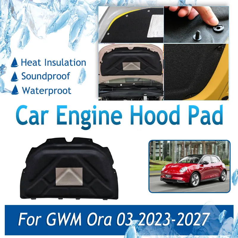 Car Engine Hood Pad For GWM Ora 03 Funky Cat 2023-2027 Soundproof Covers Front Engine Sound Insulation Interior Auto Accessories
Car Engine Hood Pad For GWM Ora 03 Funky Cat 2023-2027 Soundproof Covers Front Engine Sound Insulation Interior Auto Accessories