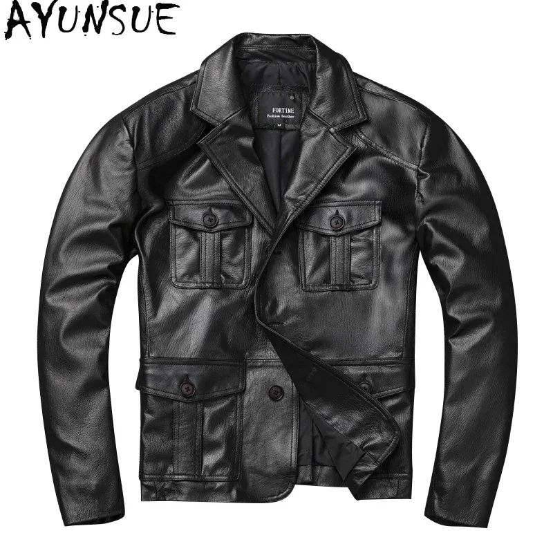 AYUNSUE куртка из натуральной кожи, мужская одежда, 2300, пальто из 100% козьей кожи, корейский пиджак, мотоциклетная куртка, мужская куртка 1931, KJ4719
AYUNSUE куртка из натуральной кожи, мужская одежда, 2300, пальто из 100% козьей кожи, корейский пиджак, мотоциклетная куртка, мужская куртка 1931, KJ4719
