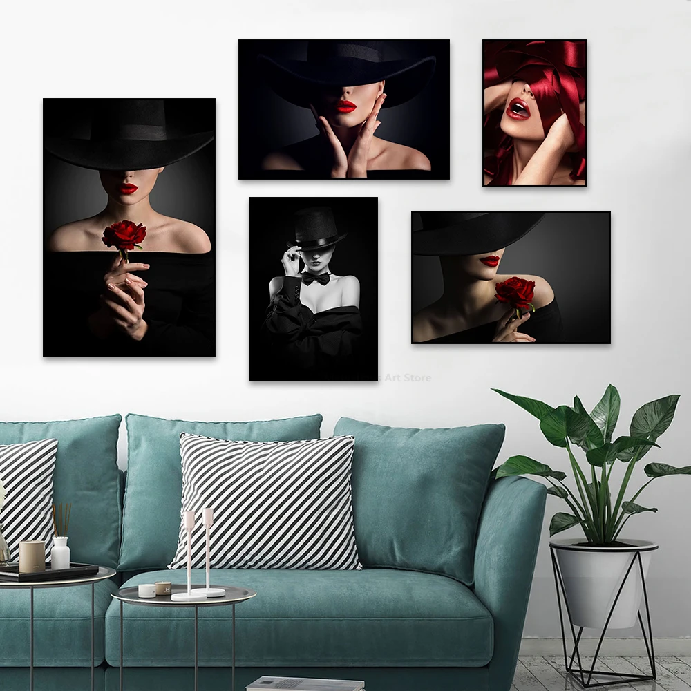 Sexy Fashion Beauty Red Lips Rose Canvas Painting Posters and Prints Modern Wall Art Pictures for Coffee Shop Room Home Decor
Sexy Fashion Beauty Red Lips Rose Canvas Painting Posters and Prints Modern Wall Art Pictures for Coffee Shop Room Home Decor