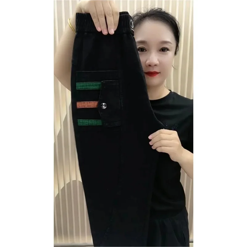 Spring Autumn New 2025 High Elasticity Small Leg Haren Fashion Pants for Women Stylish Loose Korean Wild Jeans Trendy Femme
Spring Autumn New 2025 High Elasticity Small Leg Haren Fashion Pants for Women Stylish Loose Korean Wild Jeans Trendy Femme