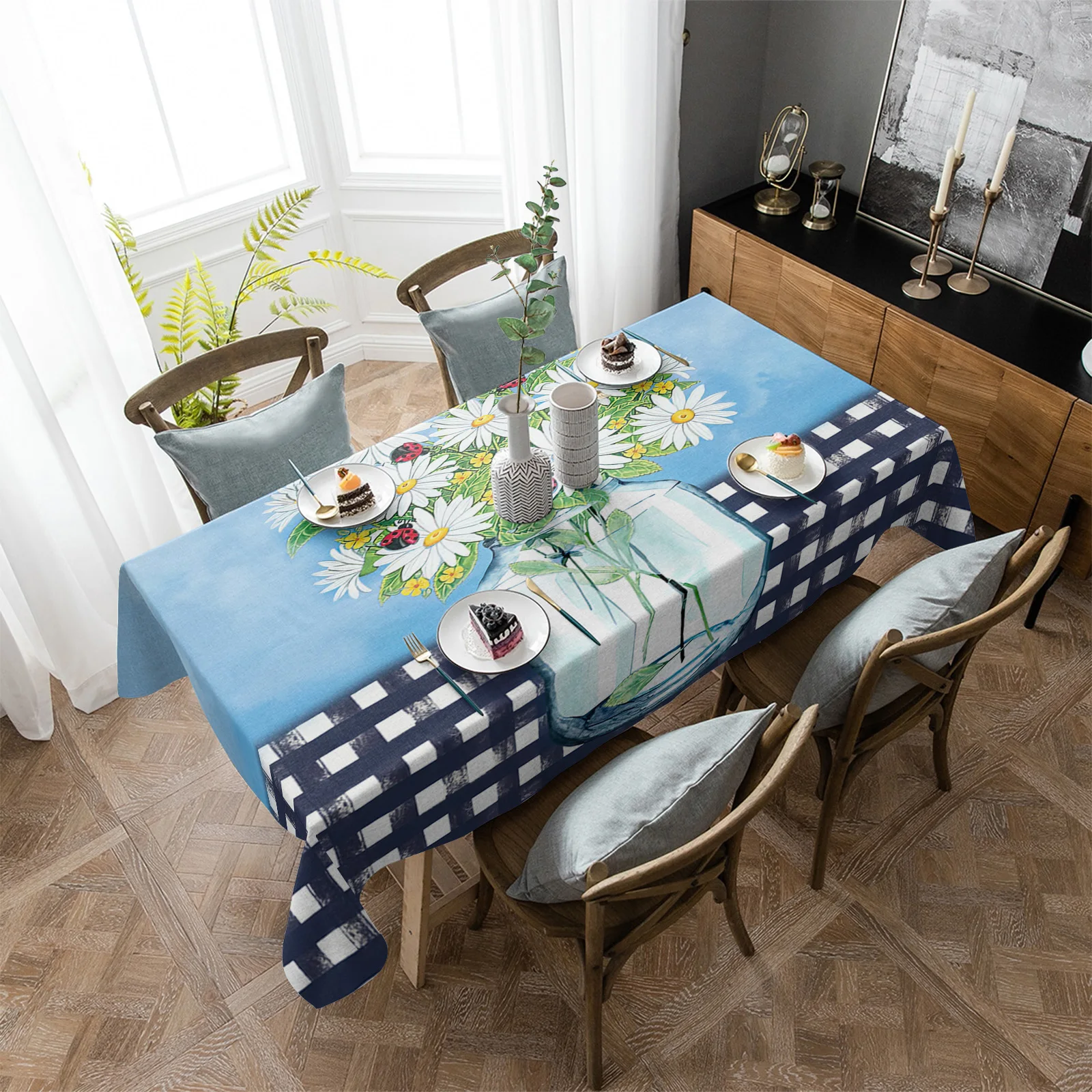 Flower Watercolor Leaves Plaid Waterproof Tablecloth Party Decorations Supplies Rectangle Table Cloth for Kitchen Table Decor
Flower Watercolor Leaves Plaid Waterproof Tablecloth Party Decorations Supplies Rectangle Table Cloth for Kitchen Table Decor