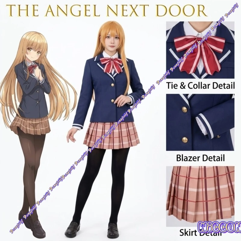 Shiina Mahiru Cosplay Outfit The Angel Next Door Spoils Me Rotten JK School Uniform Full Set With Wig For Anime
Shiina Mahiru Cosplay Outfit The Angel Next Door Spoils Me Rotten JK School Uniform Full Set With Wig For Anime