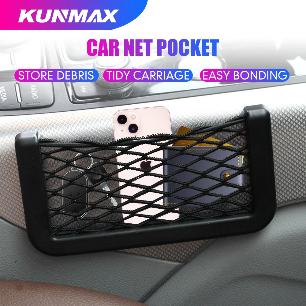 1Pc Car Multifunctional Phone Storage Net Mesh Resilient Car Carrying String Bag Nylon Network Pocket Handphone Holder Ticket
1Pc Car Multifunctional Phone Storage Net Mesh Resilient Car Carrying String Bag Nylon Network Pocket Handphone Holder Ticket