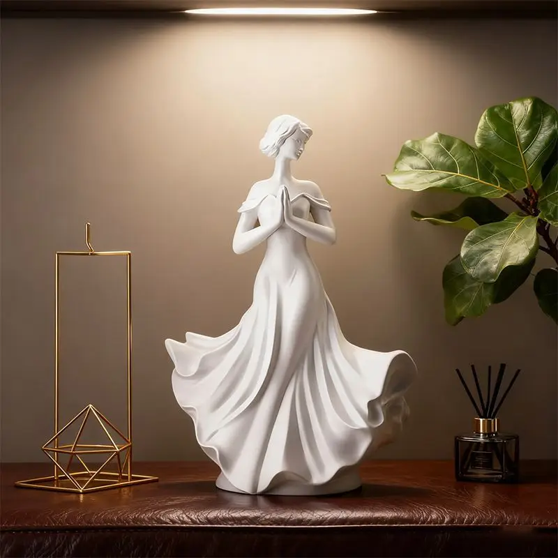White Resin Figure Art Decor Living Room Entrance TV Cabinet Human Body Decor Exquisite Goddess Decor Woman Small Sculpture Gift
White Resin Figure Art Decor Living Room Entrance TV Cabinet Human Body Decor Exquisite Goddess Decor Woman Small Sculpture Gift