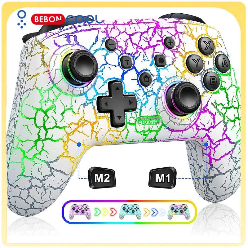 Контроллер BEBONCOOL Wireless Switch Pro для игровой консоли Nintendo Switch/Lite/OLED с программируемой функцией
Контроллер BEBONCOOL Wireless Switch Pro для игровой консоли Nintendo Switch/Lite/OLED с программируемой функцией