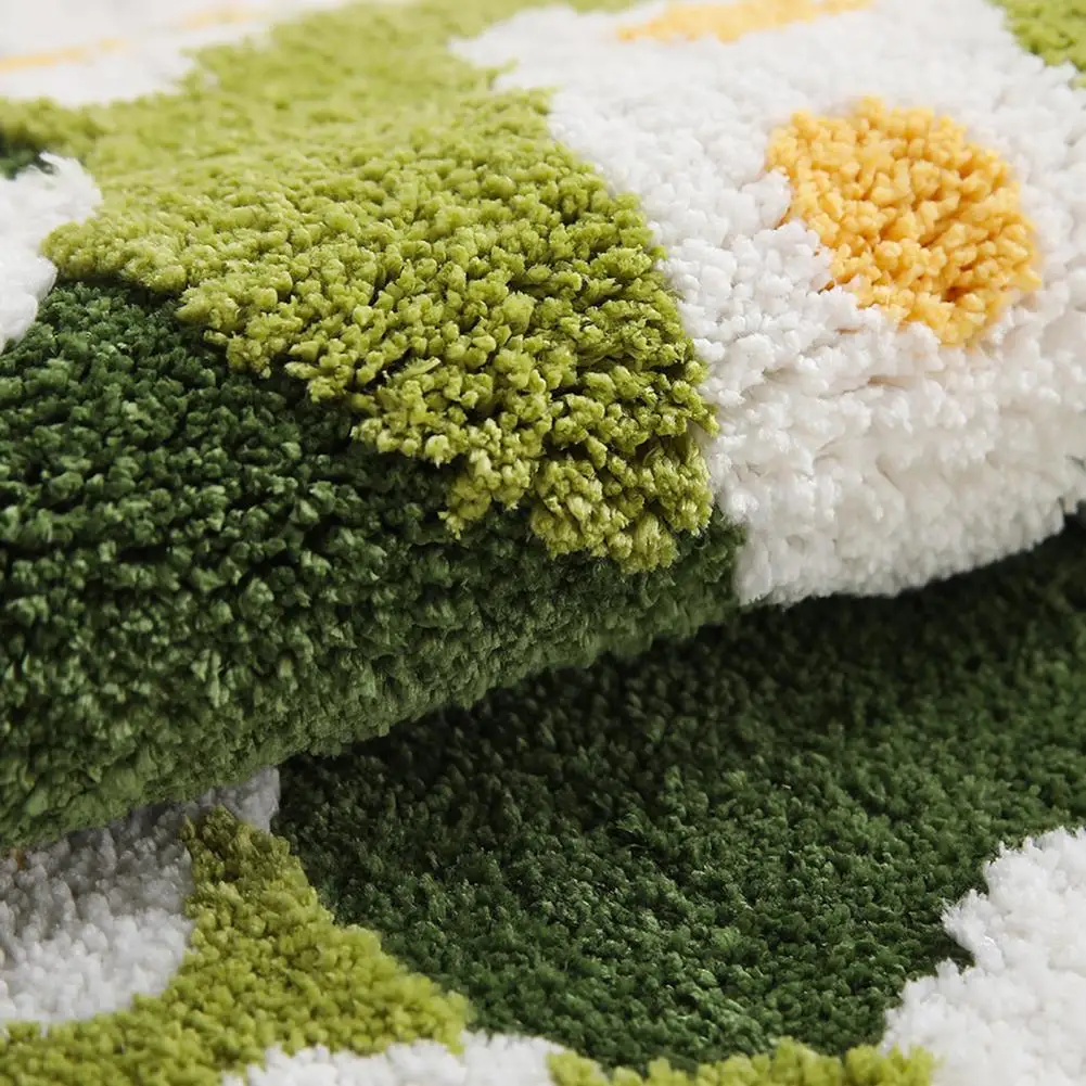 Floor Moss Carpet Cartoon Flower Print Thick Great Water Absorption Non Slip Soft No Odor Bathroom Rug Bedroom Entry Bath Shower
Floor Moss Carpet Cartoon Flower Print Thick Great Water Absorption Non Slip Soft No Odor Bathroom Rug Bedroom Entry Bath Shower