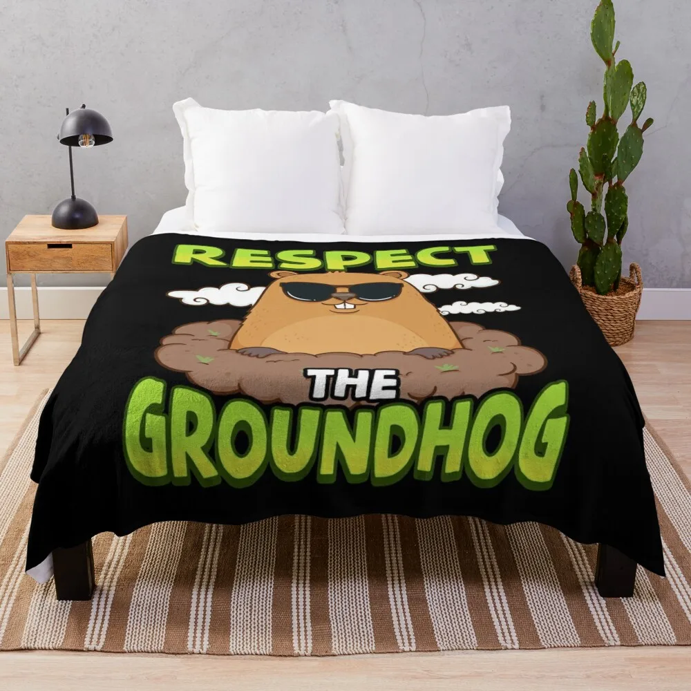 Cute & Funny Respect The Groundhog Throw Blanket heavy to sleep bed plaid Blankets
Cute & Funny Respect The Groundhog Throw Blanket heavy to sleep bed plaid Blankets