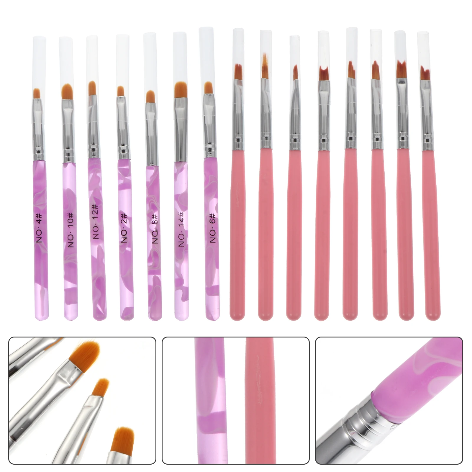 15pcs Nail Art Brush Set High Quality Nylon Hair Plastic Body Lightweight Comfortable Salon Use Supplies Stripe
15pcs Nail Art Brush Set High Quality Nylon Hair Plastic Body Lightweight Comfortable Salon Use Supplies Stripe