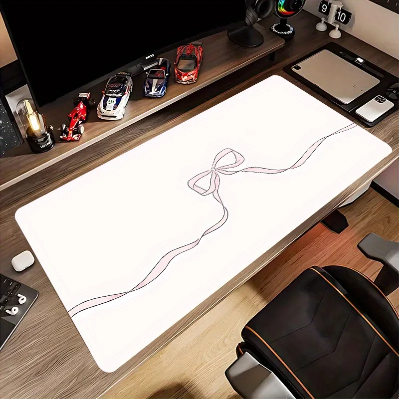 Minimalist Pink Ribbon Bow Gaming Mouse Pad, Large Non-Slip Desk Mat with Elegant Coquette Design for Gamers & Home Office
Minimalist Pink Ribbon Bow Gaming Mouse Pad, Large Non-Slip Desk Mat with Elegant Coquette Design for Gamers & Home Office