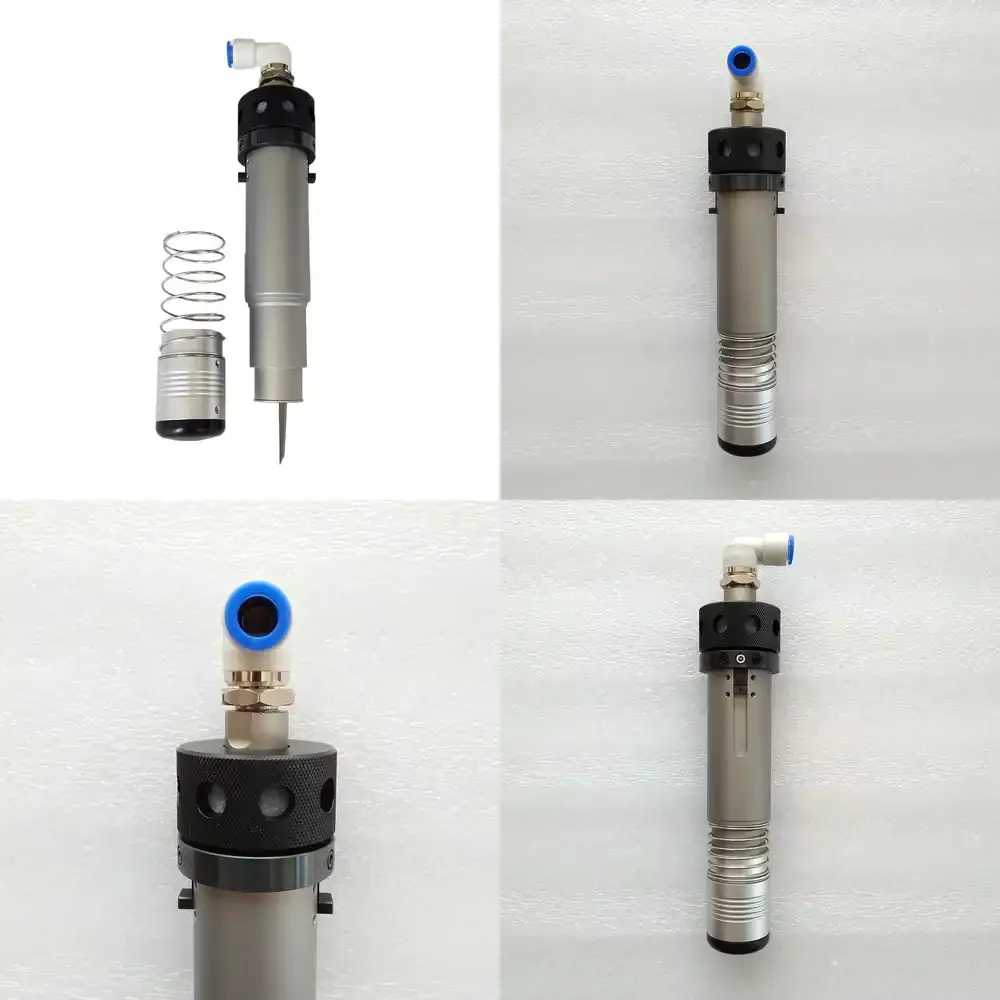 POT Pneumatic Oscillating Tangential Knife Tool for Digital Cutting Machine Plotter 0-80mm Cutting Thickness 5-8mm Stroke CNC
POT Pneumatic Oscillating Tangential Knife Tool for Digital Cutting Machine Plotter 0-80mm Cutting Thickness 5-8mm Stroke CNC