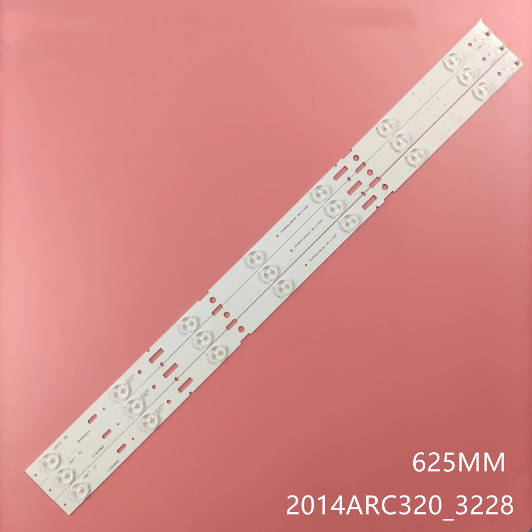 Светодиодная лента подсветки для 2014ARC320_3228 2015ARC320 32GHB700 32VLE6520BH 32CLE6525BG 32VLE6565 32VLE5527 32VLE5401BG
Светодиодная лента подсветки для 2014ARC320_3228 2015ARC320 32GHB700 32VLE6520BH 32CLE6525BG 32VLE6565 32VLE5527 32VLE5401BG