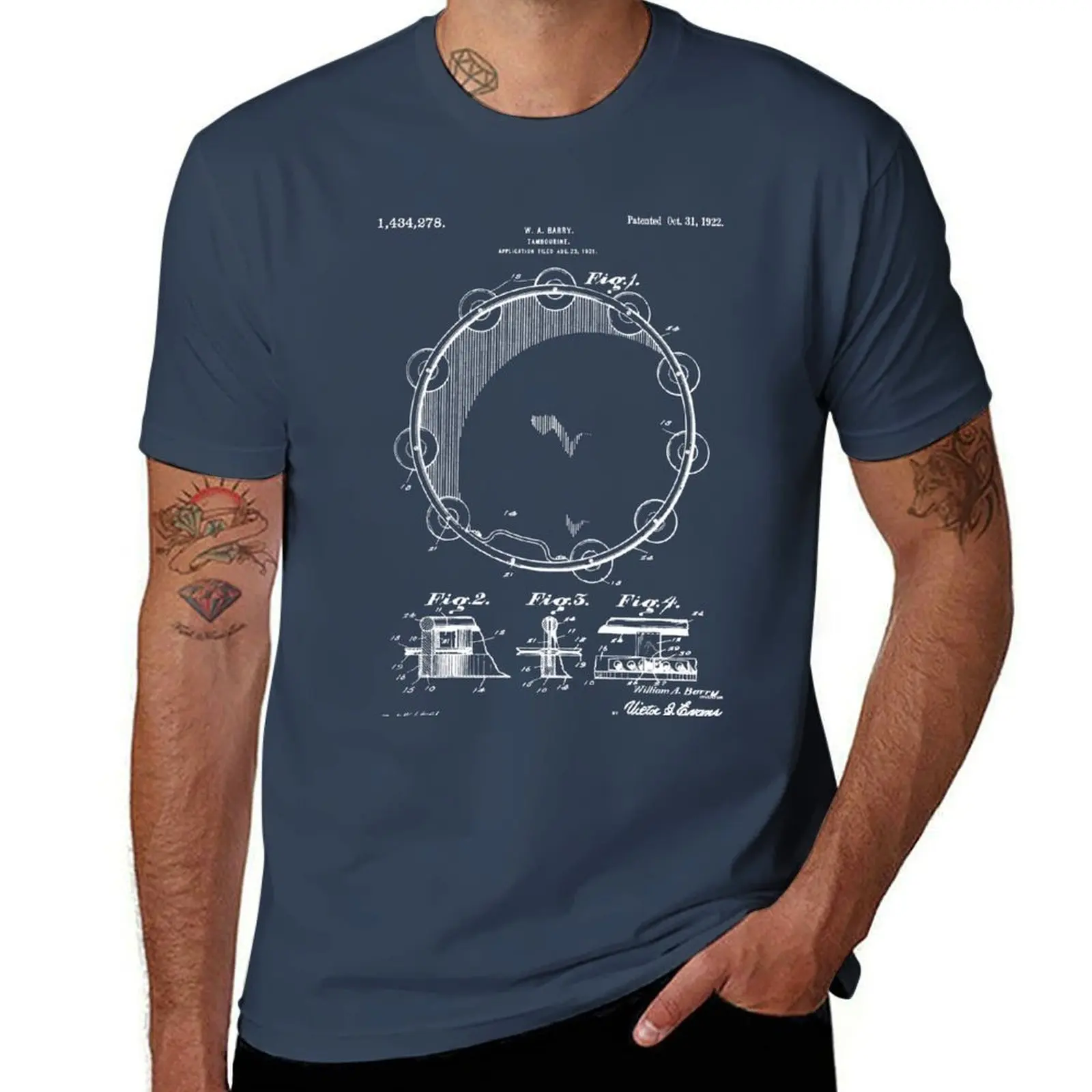 Tambourine Patent 1922 - White T-Shirt man t shirt heavy cotton anime t shirts oversize t shirts for man pack cotton T-Shirt
Tambourine Patent 1922 - White T-Shirt man t shirt heavy cotton anime t shirts oversize t shirts for man pack cotton T-Shirt